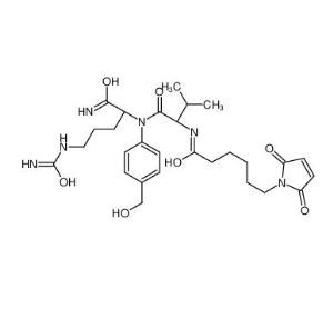 N-[6-(2, 5-Dihydro-2, 5-دی oxo-1H-pyrrol-1-yl)-oxoهگزیل]-L-valyl-N5-(آمینو كربویل)-N-[4-(هیدروکسی متیل) فنیل]-L-ornithinamide CAS 159857-80-4