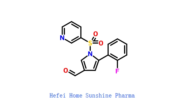 1H-Pyrrole-3-carboxaldehyde, 5-(2-fluorophenyl)-1-(3-pyridinylsulfonyl)- CAS 881677-11-8