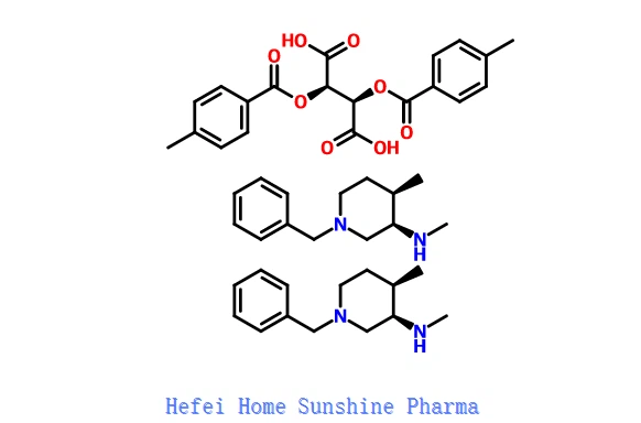 Bis(3R,4R)-N,4-dimethyl-1-(phenylmethyl)-3-piperidinamine Di Toluyl L-Tartrate CAS 477600-71-8