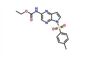 Carbamic Acid,N-[5-[(4-methylphenyl)sulfonyl]-5H-pyrrolo[2,3-b]pyrazin-2-yl]-, Ethyl Este CAS 1869118-24-0